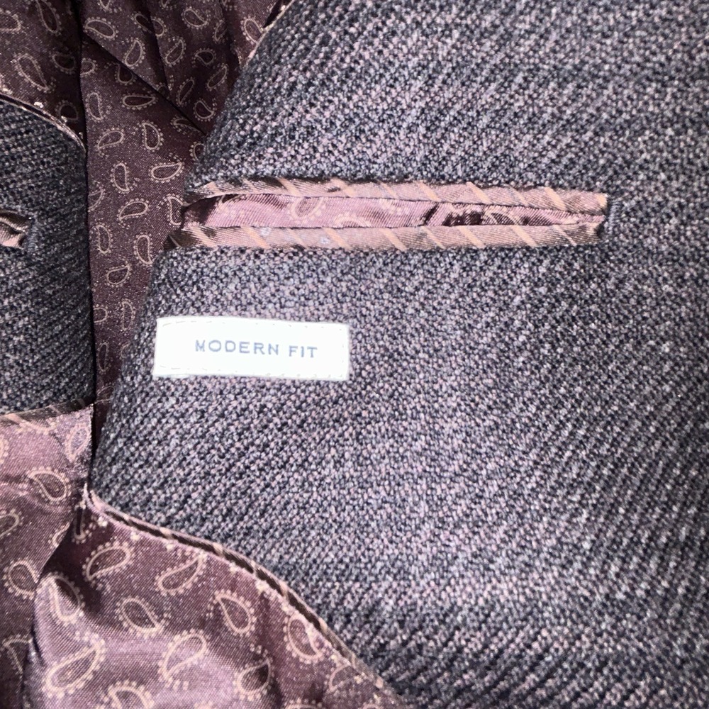 TESSUTO ITALIANO LeoMaster JOSEPH ABBOUD HERITAGE BLAZER SIZE 50L Brown Double - Picture 5 of 16